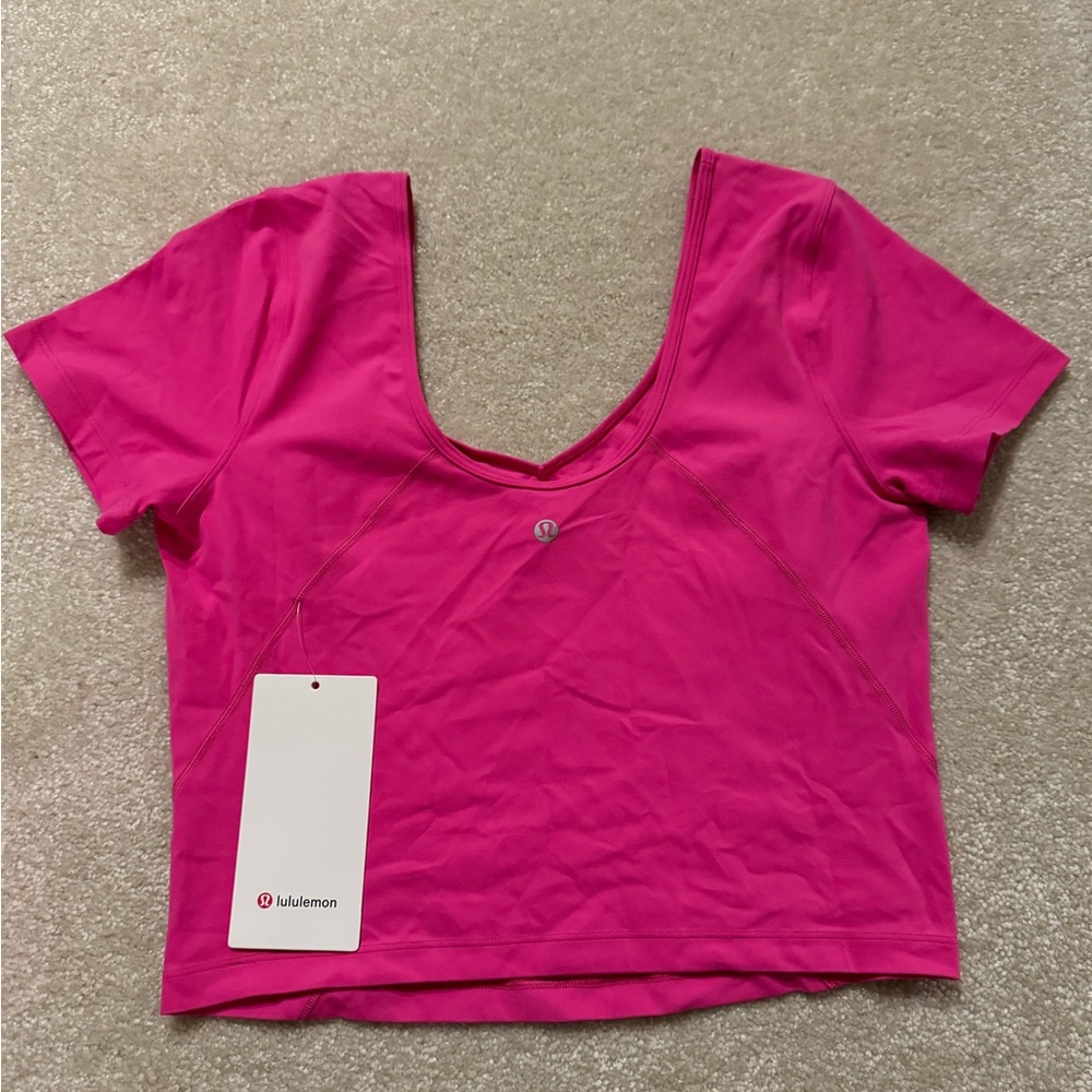 lululemon athletica align tee pink